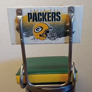 Vintage Green Bay Packers Stadium Bleacher Seat Folding Chair Backrest NFL